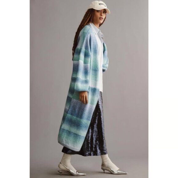 NWT, Anthropologie Ombre Stripe Duster Sweater - Picture 3 of 8